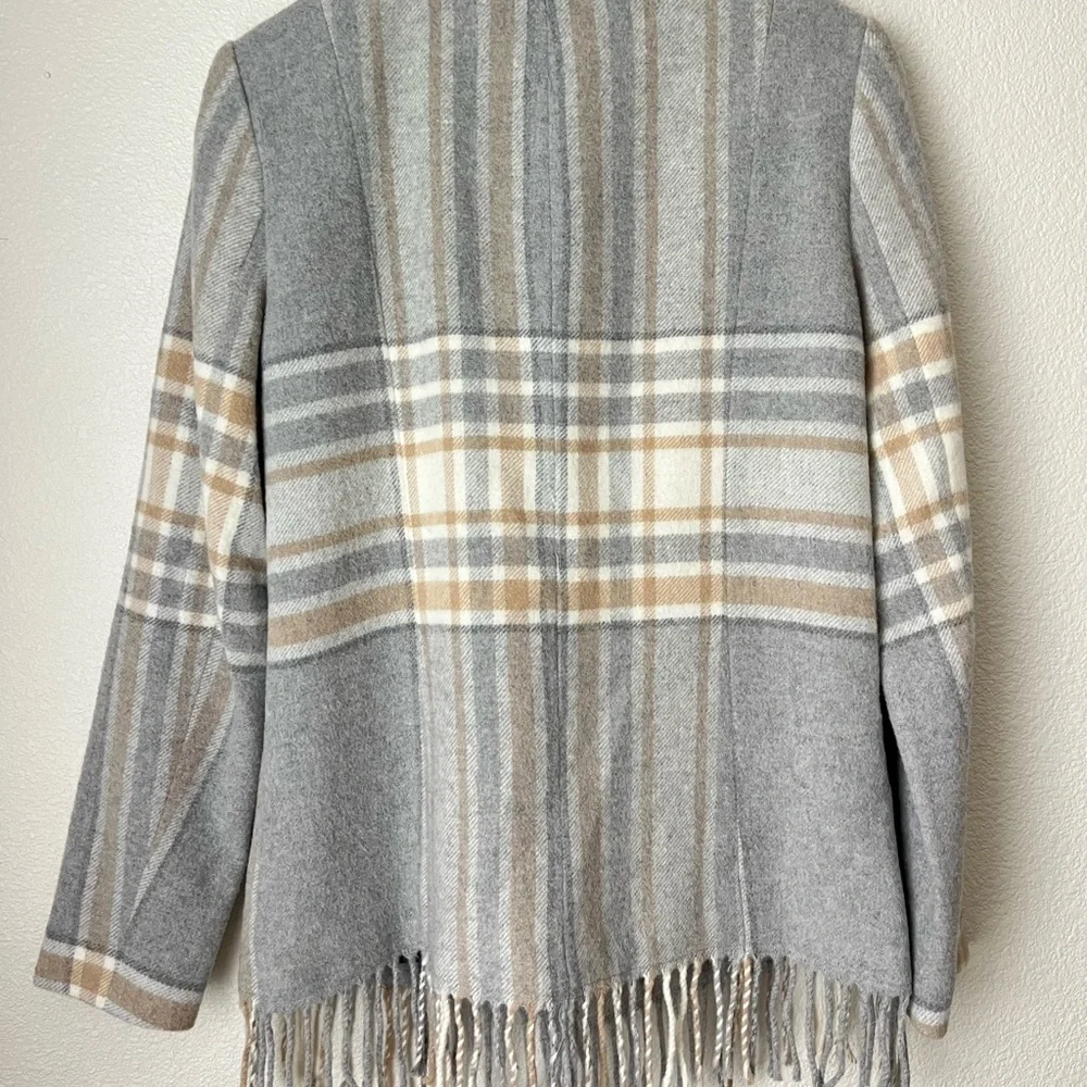 Anthropologie DREW Wool-Blend Quiet Luxury With Tassel Accents Blazer - Picture 5 of 5